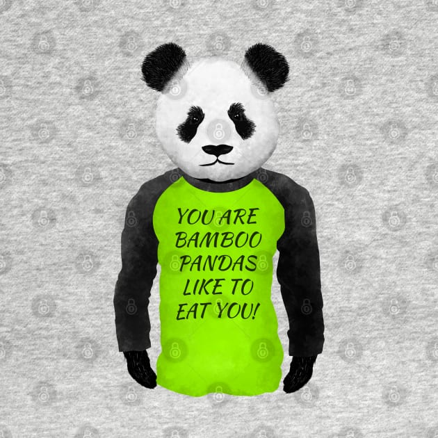 Funny Panda Warning by mailboxdisco